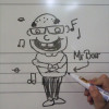 Trevor cartoon by a pupil